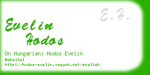 evelin hodos business card